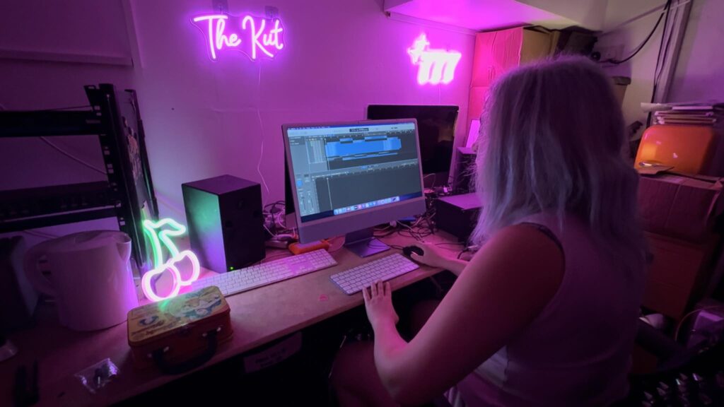 In da studio
