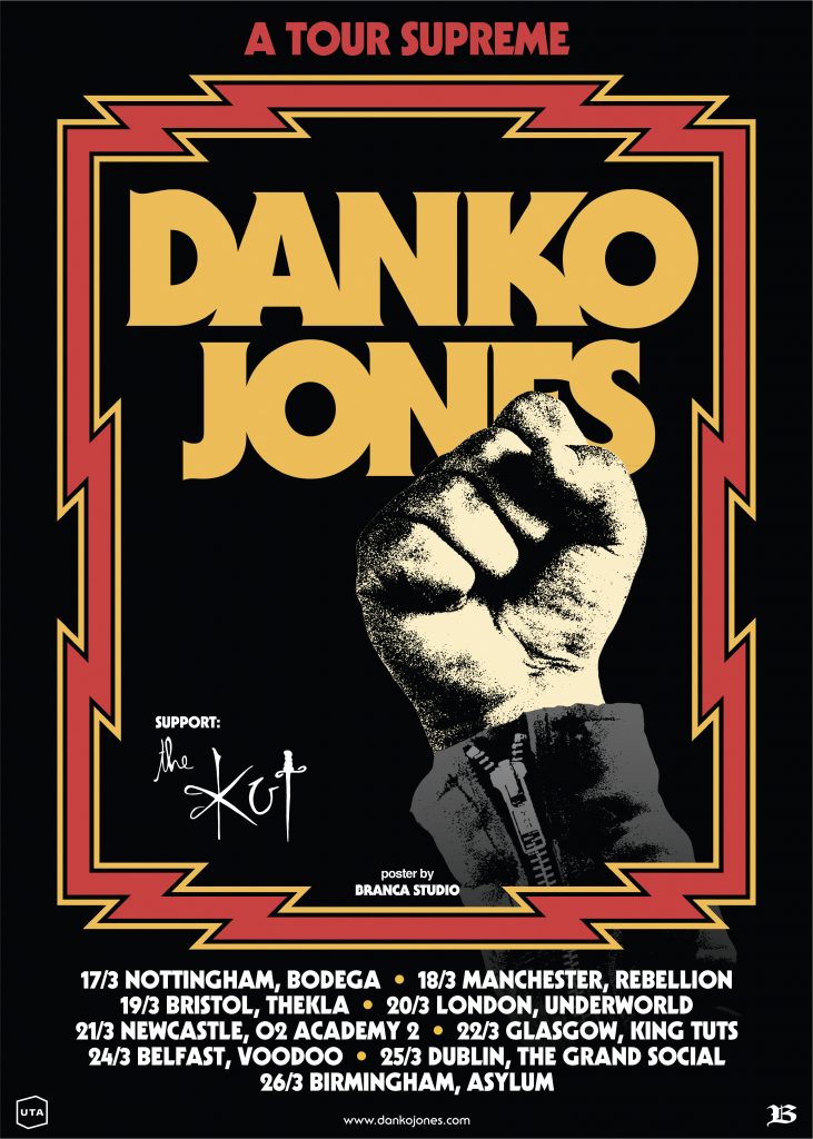 The Kut to support Danko Jones on A Tour Supreme