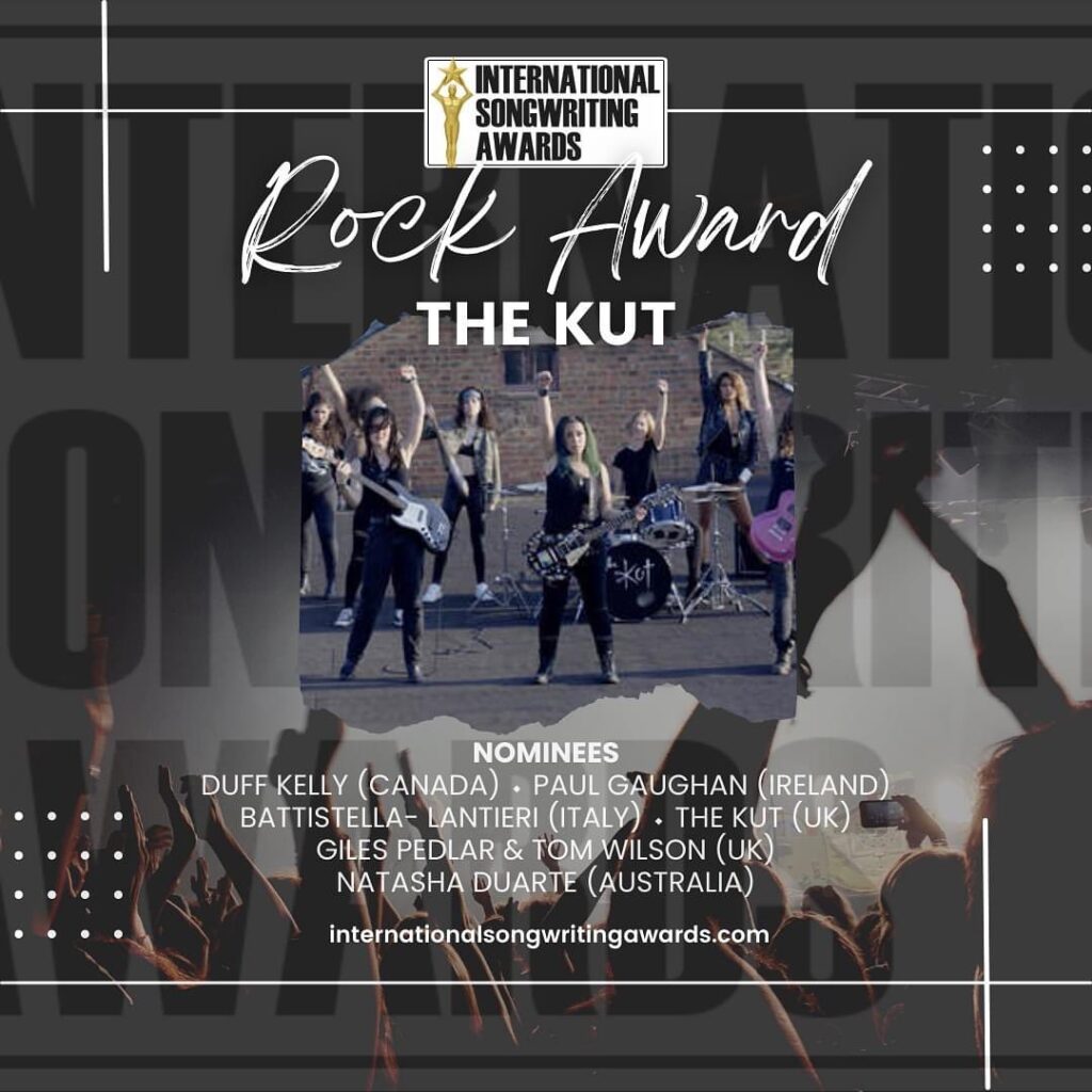 I’ve won the International Songwriting Rock Award!